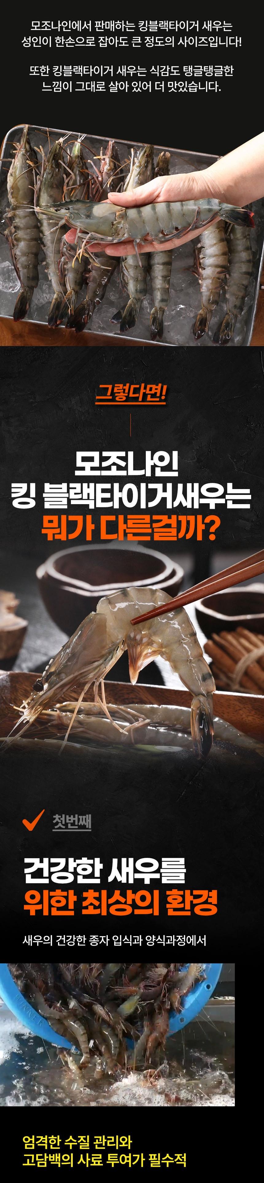 면세[맛투데이] 블랙타이거 새우 500g (10미) 상세 이미지 3
