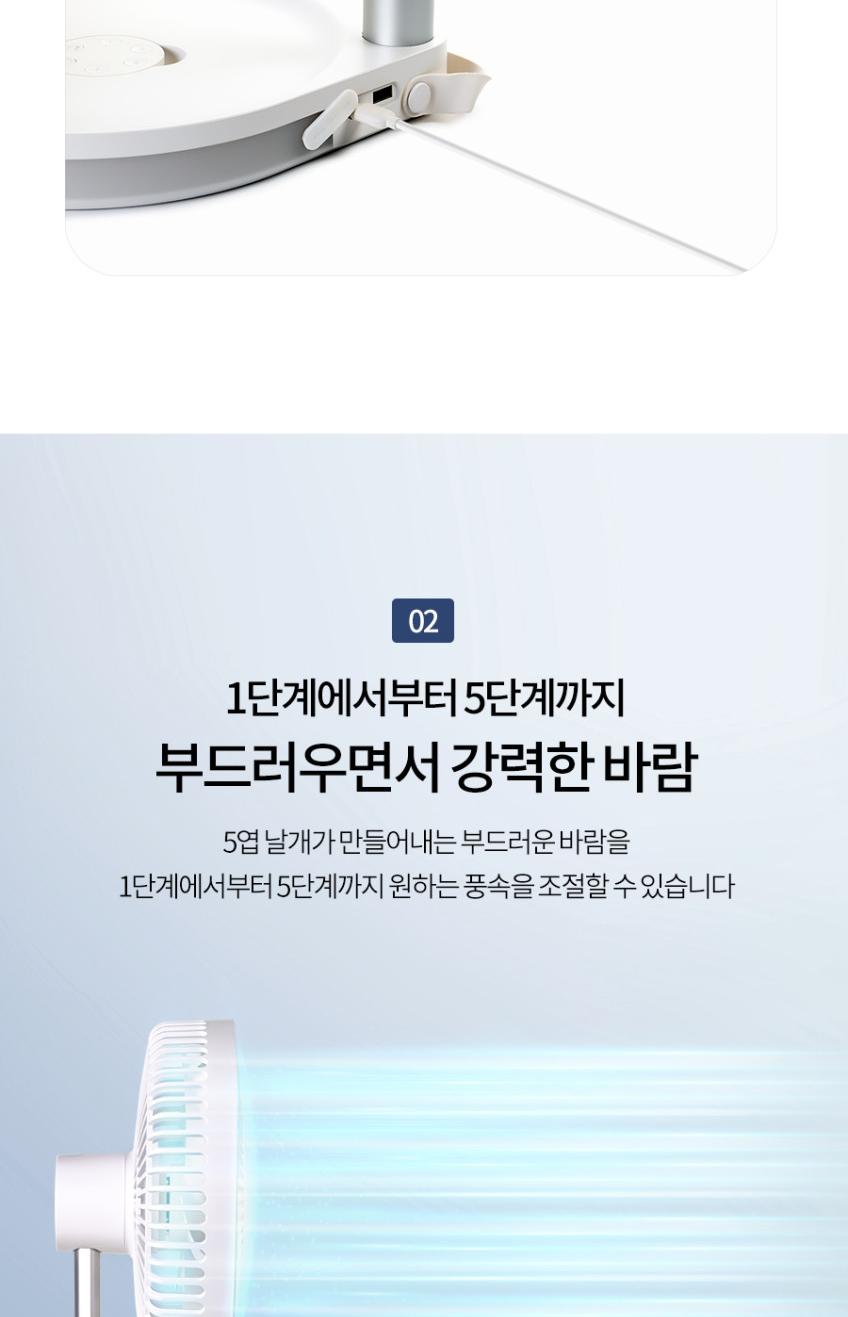 파세코 8인치 무선 캠핑 써큘레이터 PDF-MSFB1080W 상세 이미지 8